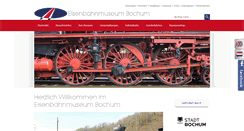 Desktop Screenshot of eisenbahnmuseum-bochum.de